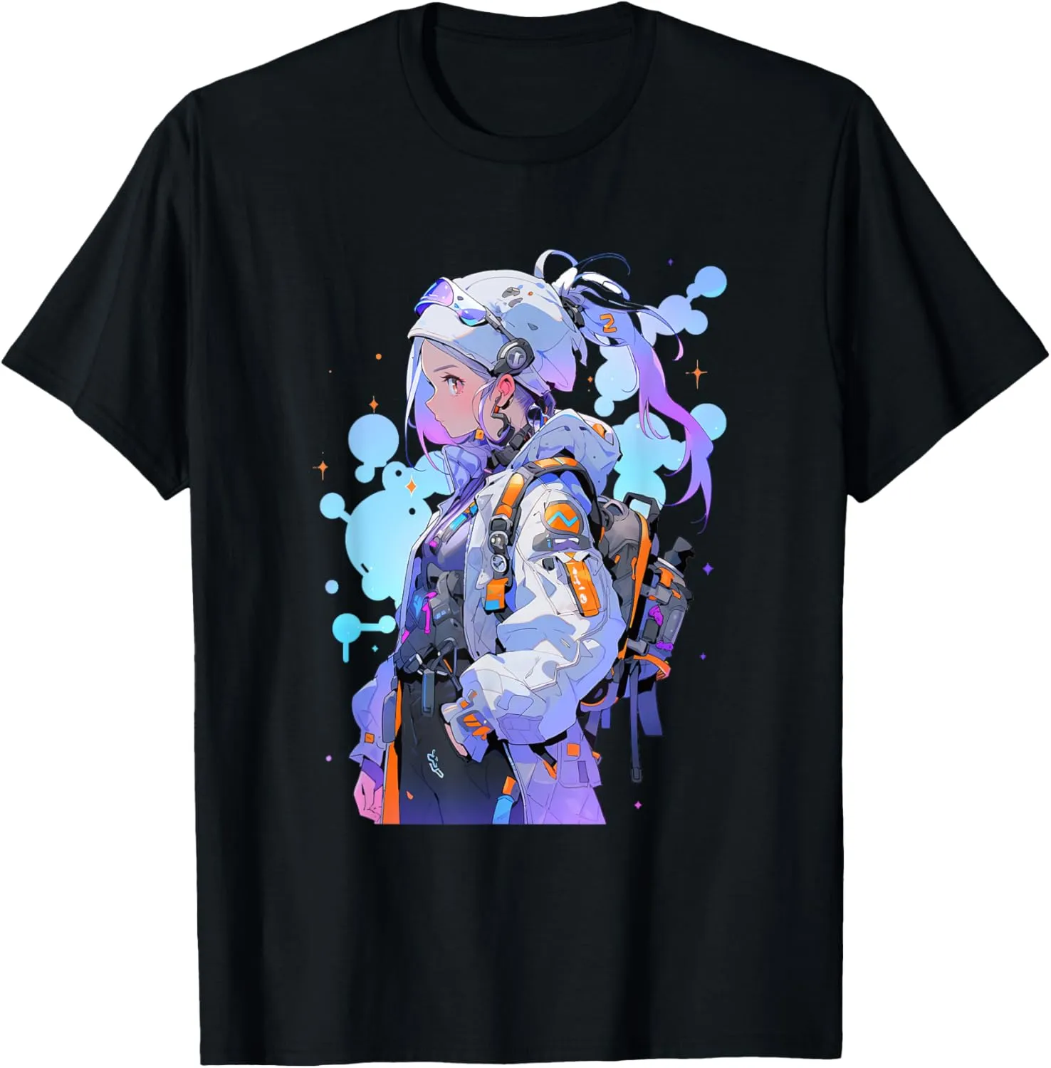 Anime Girl Anime Otaku Japanese Aesthetic | Cyberpunk T-Shirt