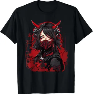 Anime Girl Gothic Waifu Japanese Aesthetic Kawaii Otaku T-Shirt