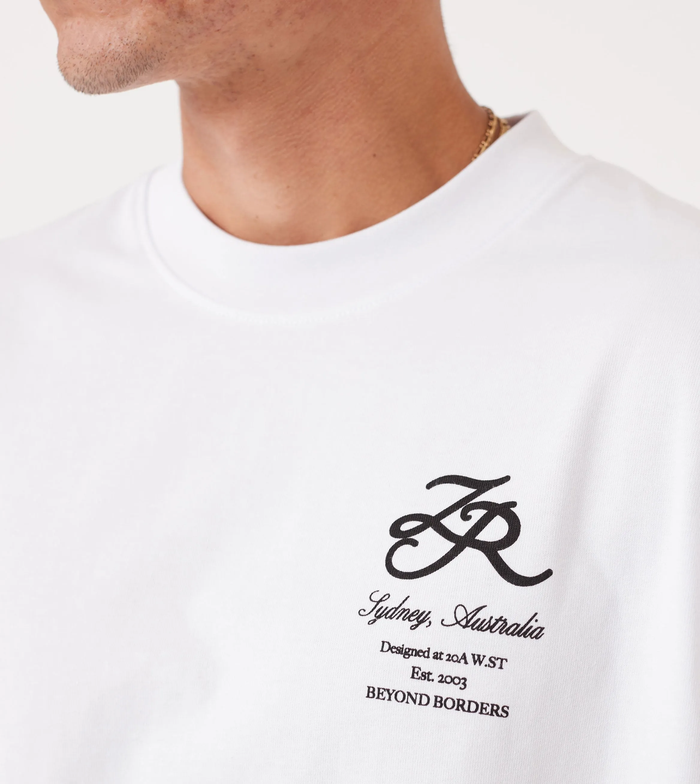 Beyond Borders Box Tee White