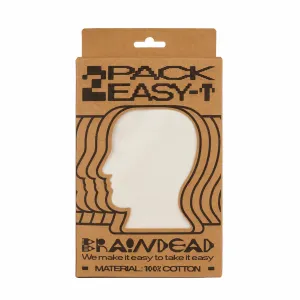Brain Dead 2 Pack Easy T-Shirt (Natural)