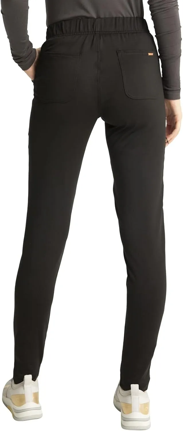 Cherokee Statement Women Scrubs Pant Zip Front Fly Tapered Leg CK270