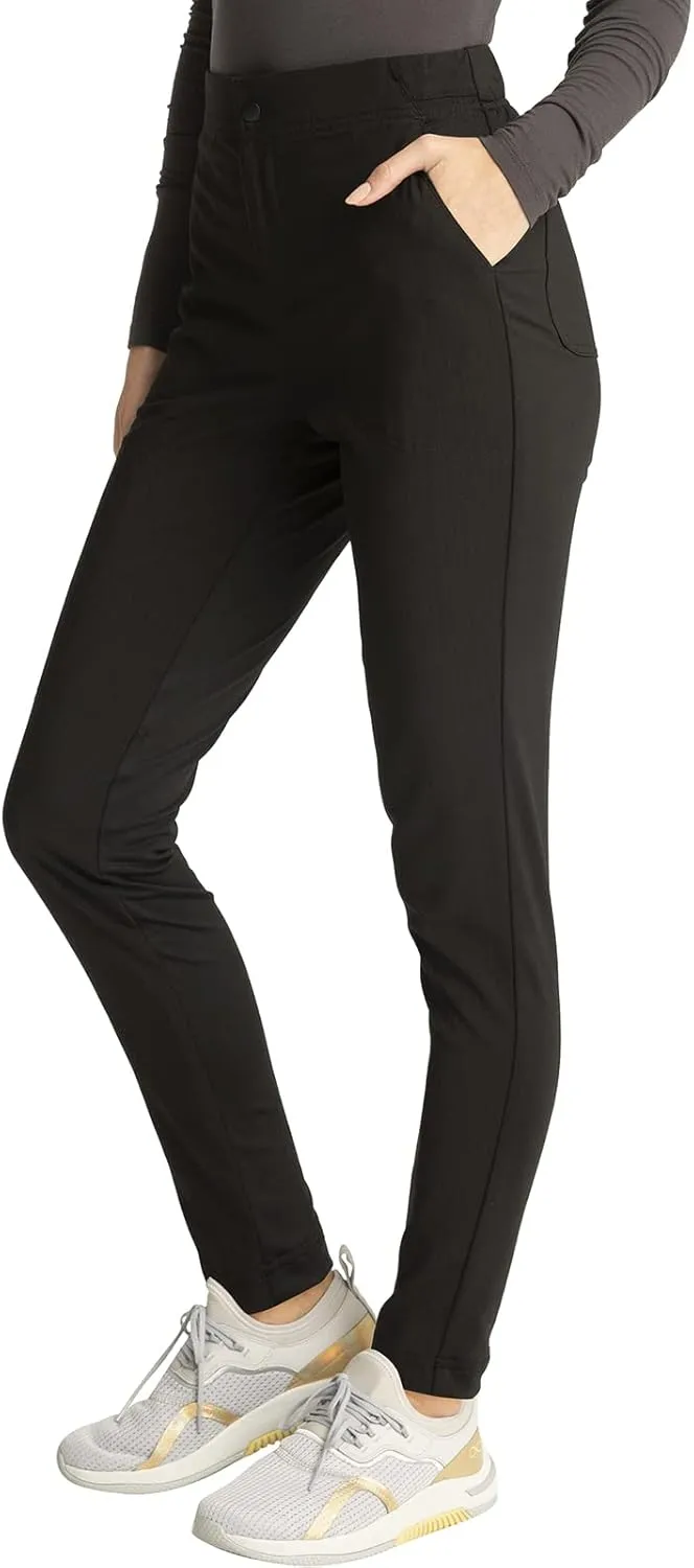 Cherokee Statement Women Scrubs Pant Zip Front Fly Tapered Leg CK270