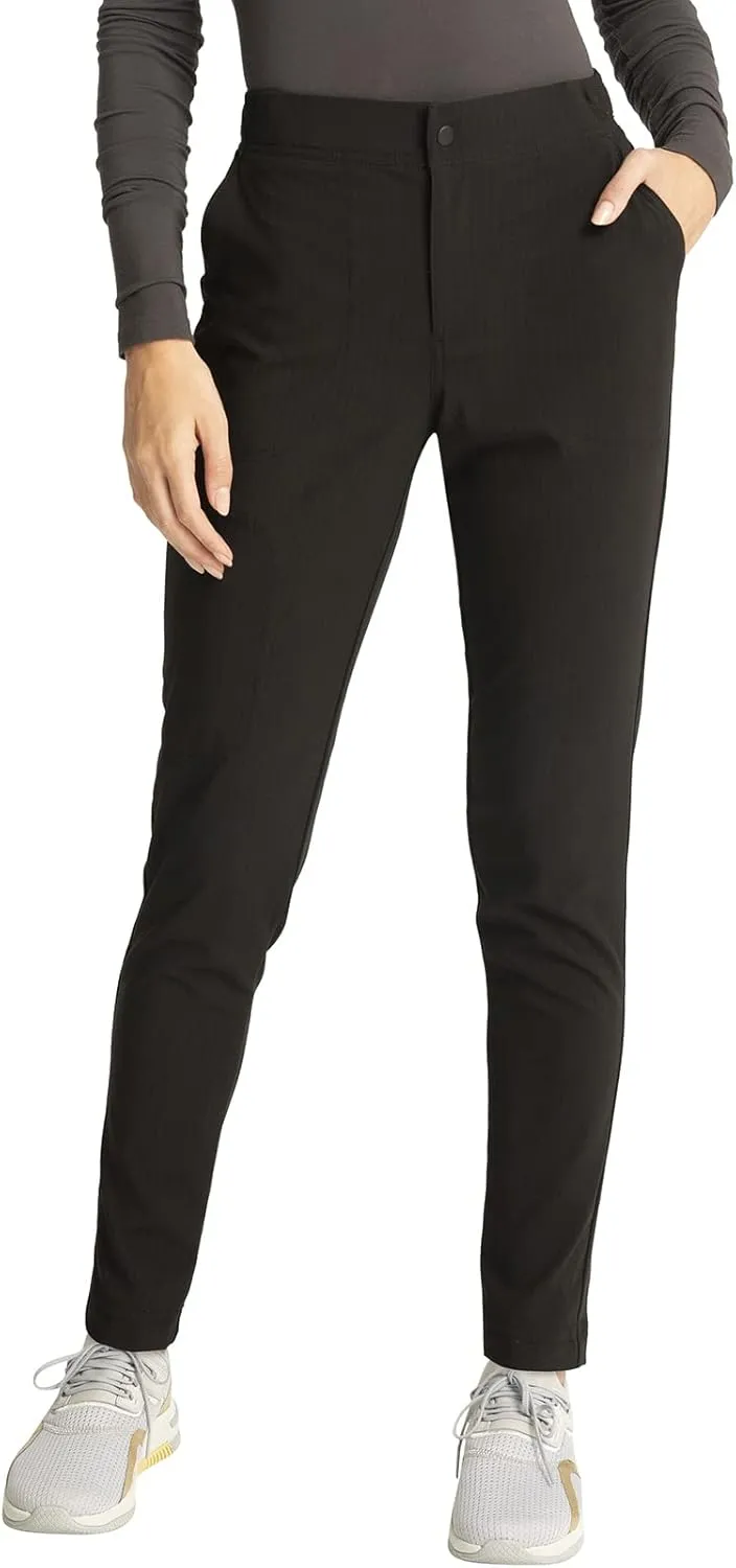 Cherokee Statement Women Scrubs Pant Zip Front Fly Tapered Leg CK270