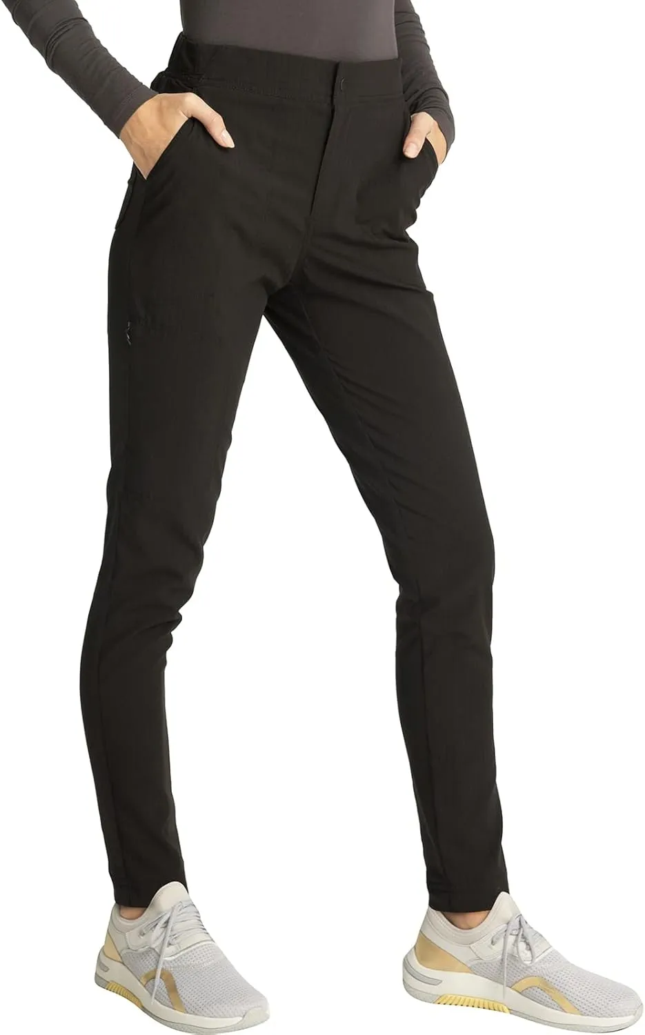 Cherokee Statement Women Scrubs Pant Zip Front Fly Tapered Leg CK270