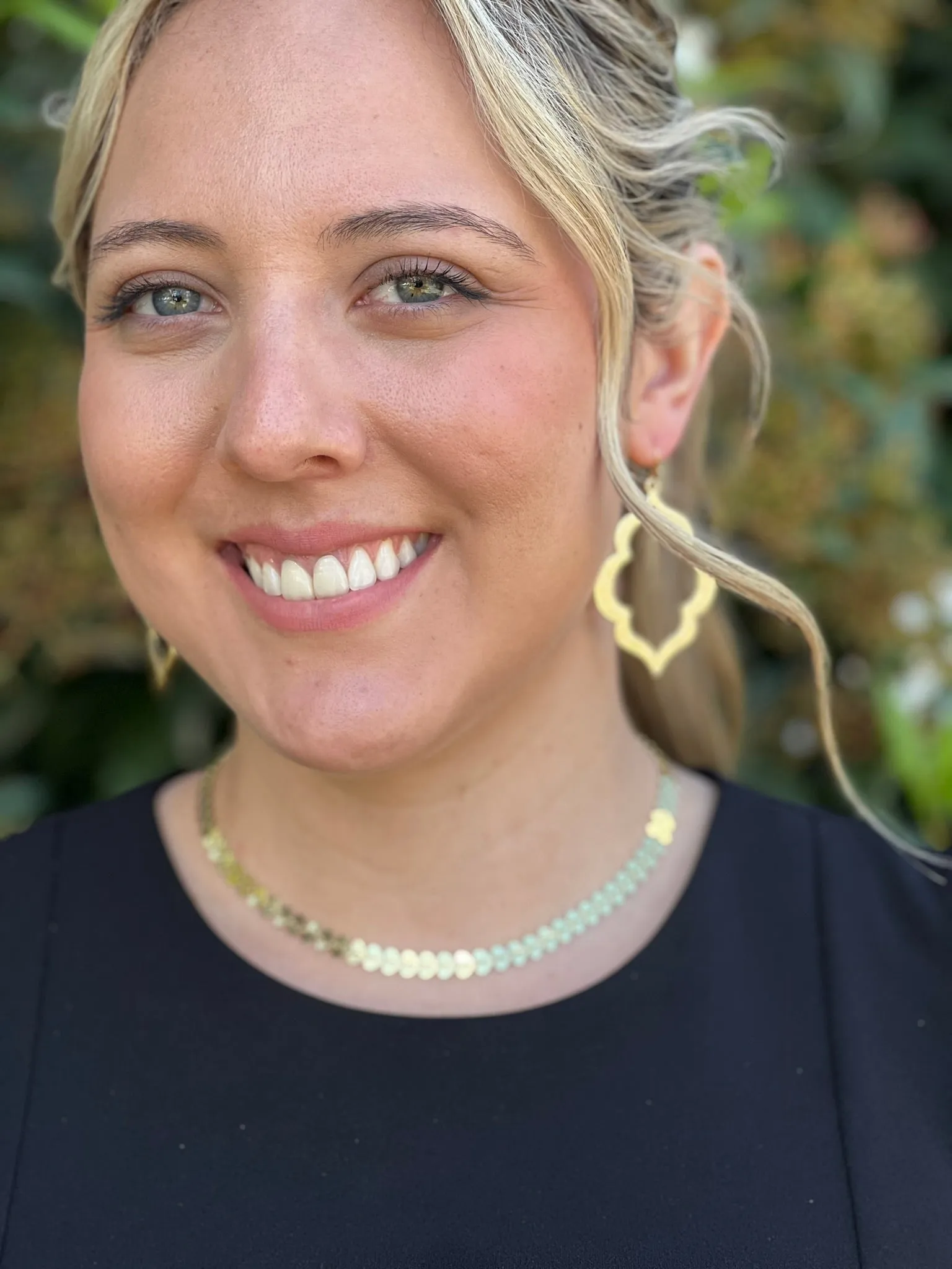 CJ Large Hammered Gold Earrings