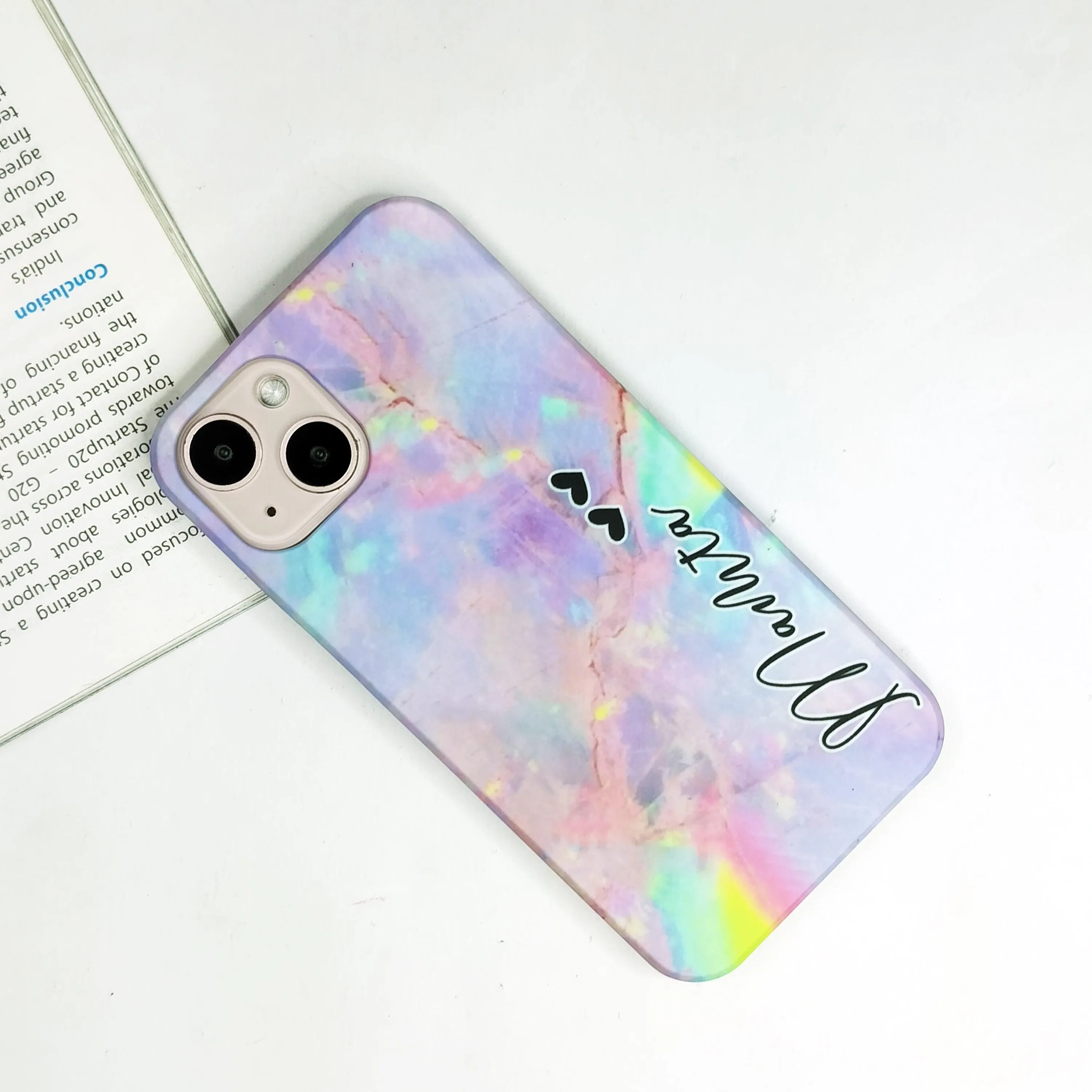 Cotton Candy Marble Phone Case Cover For Vivo