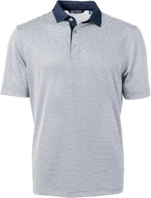 Cutter & Buck Virtue Eco Pique Micro Stripe Recycled Mens Polo