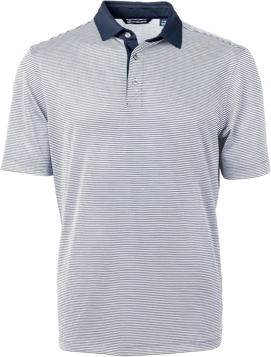 Cutter & Buck Virtue Eco Pique Micro Stripe Recycled Mens Polo
