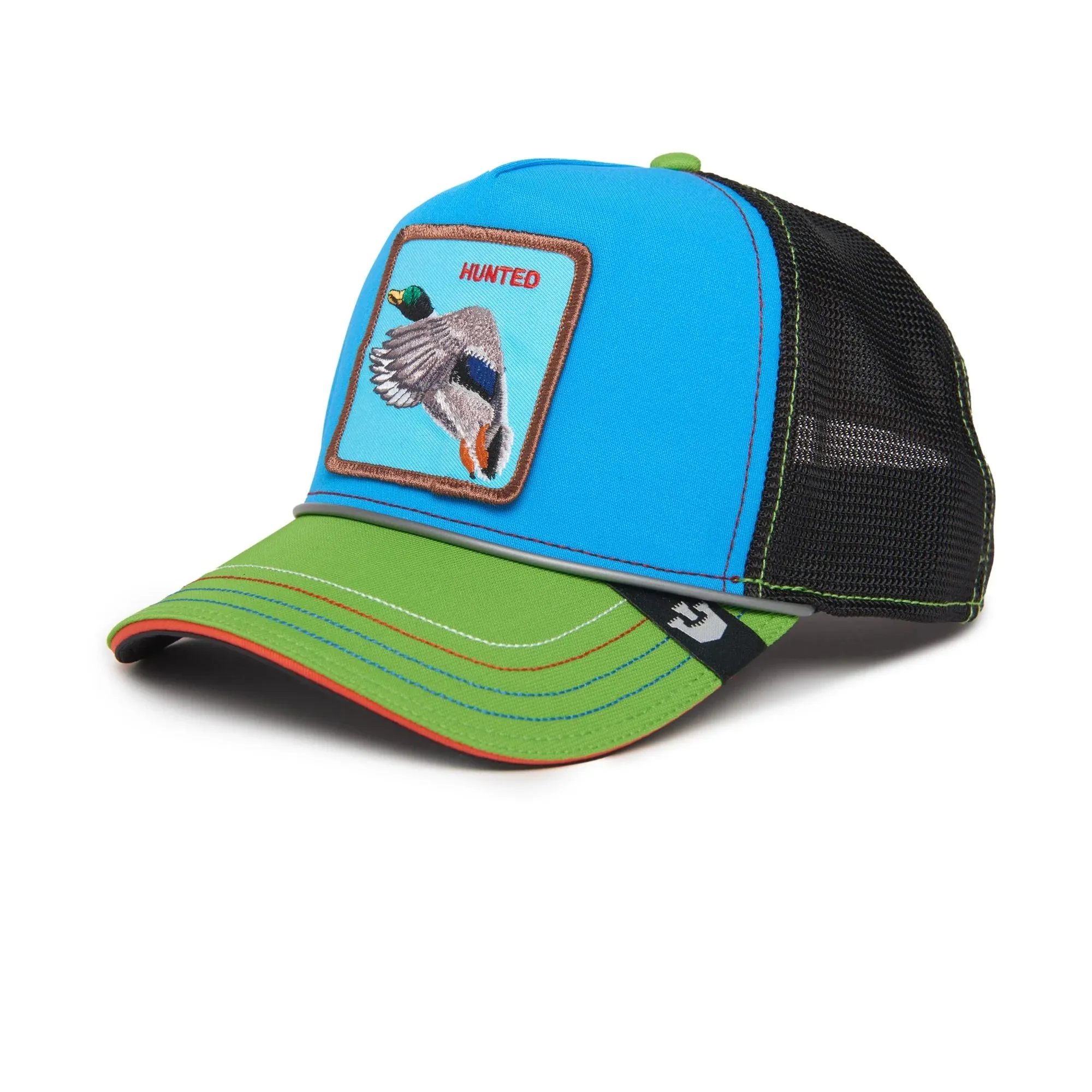 Goorin Bros Get The Zapper {Hunted} Trucker Hat (Blue)
