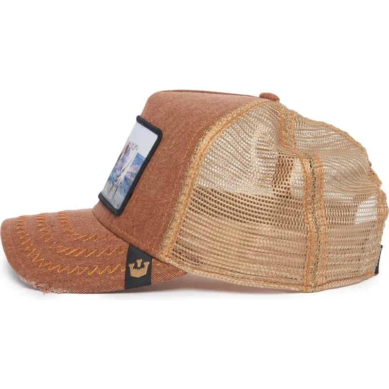 Goorin Bros Ox Horny Model No. H02NY {Horny} Rodeo Trucker Hat (Brown)