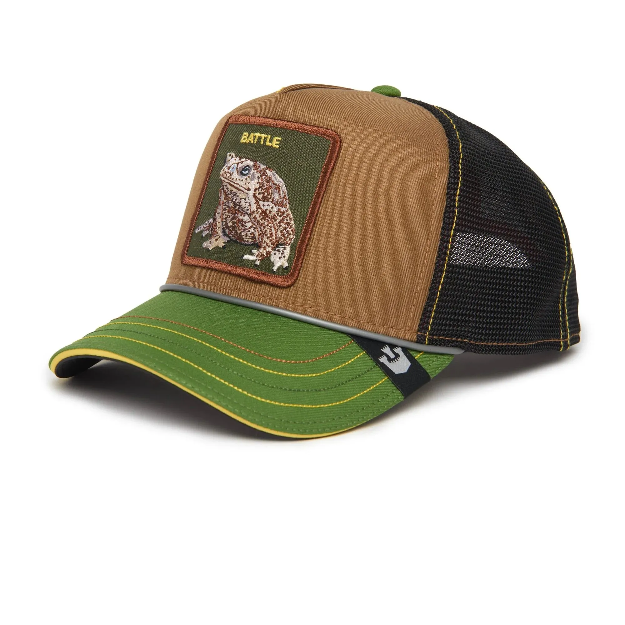 Goorin Bros Rash, Zits, And Pimp {Battle} Trucker Hat (Brown)