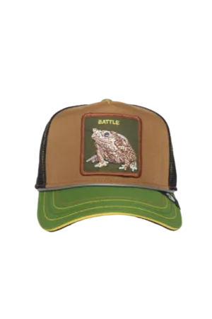 Goorin Bros Rash, Zits, And Pimp {Battle} Trucker Hat (Brown)