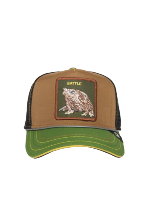 Goorin Bros Rash, Zits, And Pimp {Battle} Trucker Hat (Brown)