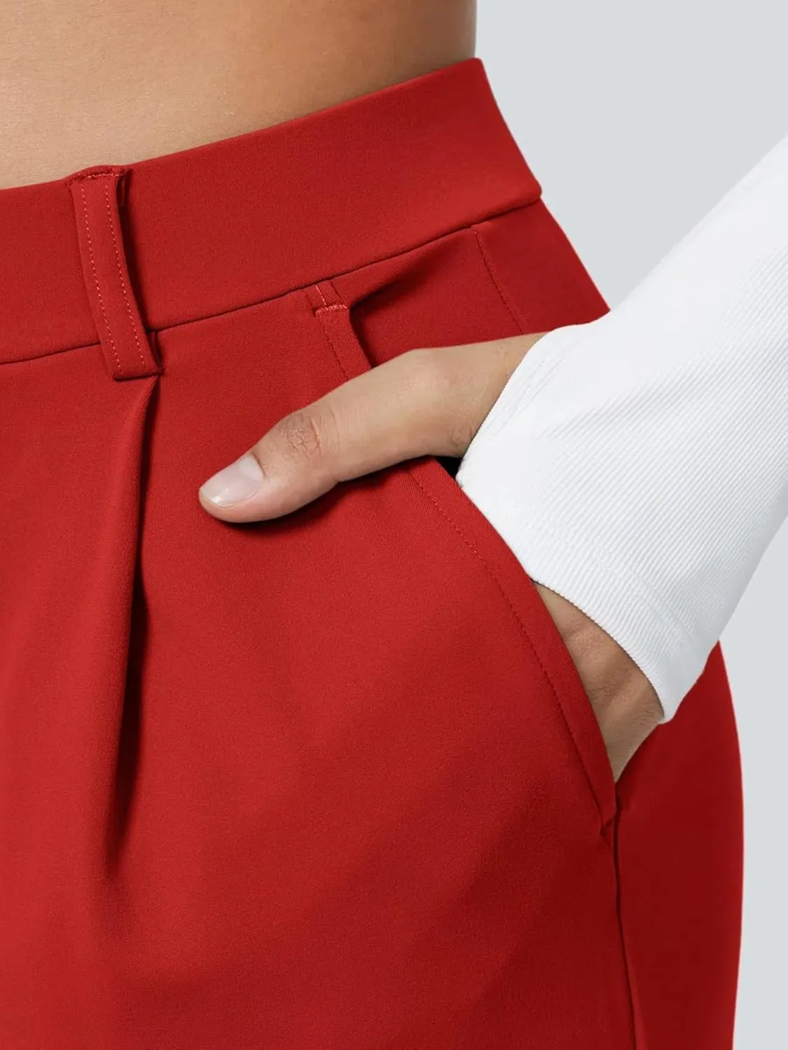 High Waisted Work Pants for Women Business Casual Outfits Office Dress Pants Trousers with Pockets