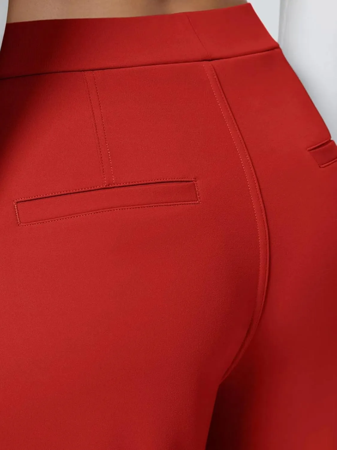 High Waisted Work Pants for Women Business Casual Outfits Office Dress Pants Trousers with Pockets