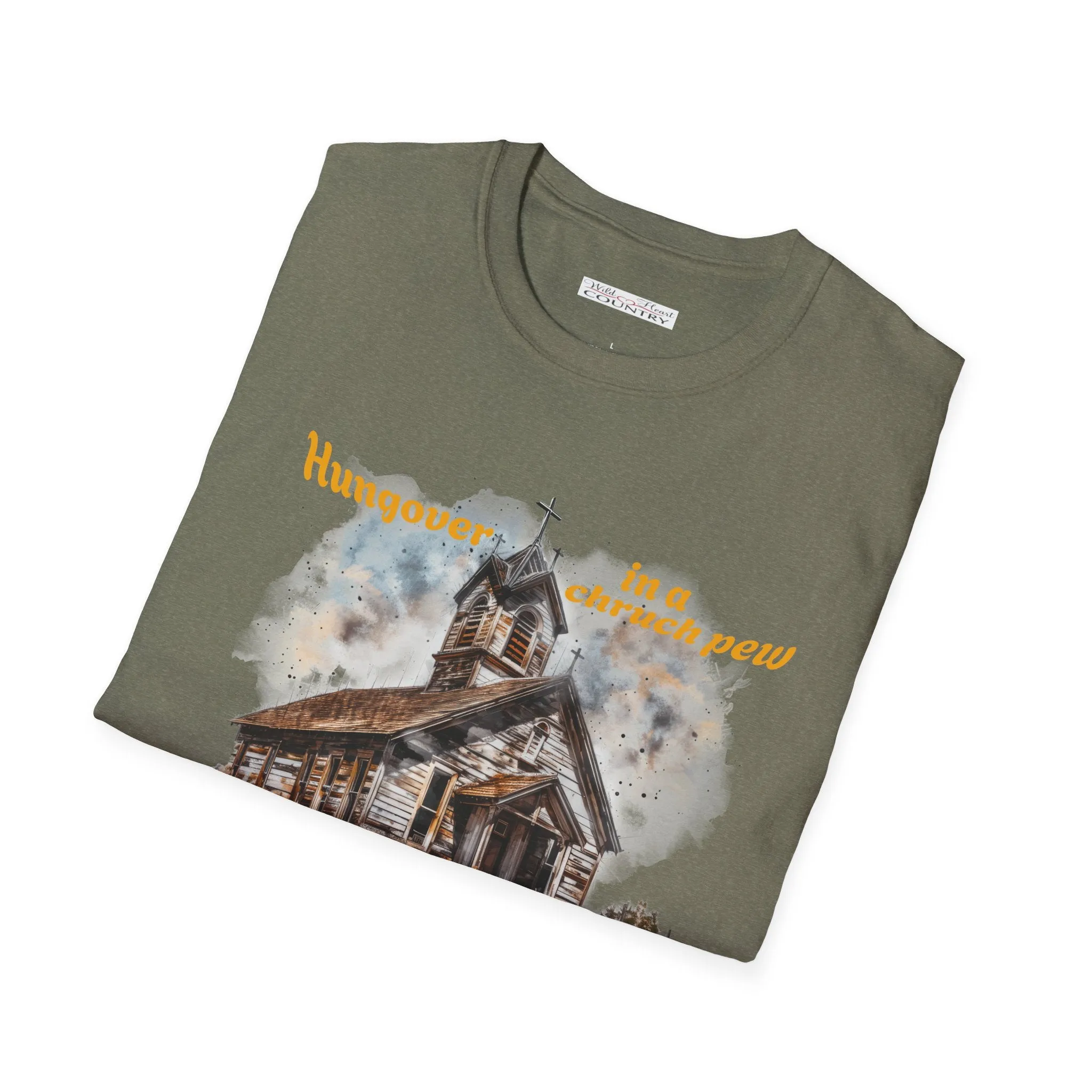 Hungover in a Church Pew - Jelly Roll inspired T Shirt, Country Shirt, Tour Shirt, Festival Tee, Western T-shirt, Music Shirt, Concert T-Shirt