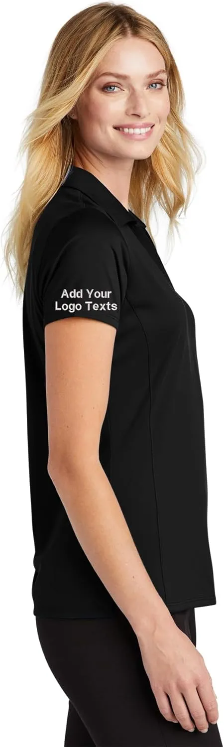 INK STITCH Women Lk398 Custom Embroidery Add Logo Texts Staff Performance Polo Shirts