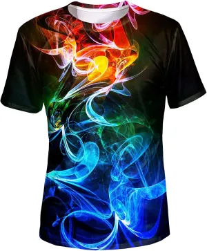 LAIDIPAS Unisex T-Shirt for Men and Women 3D Graphic Tee Adult Novelty Shirt Size S-XXL