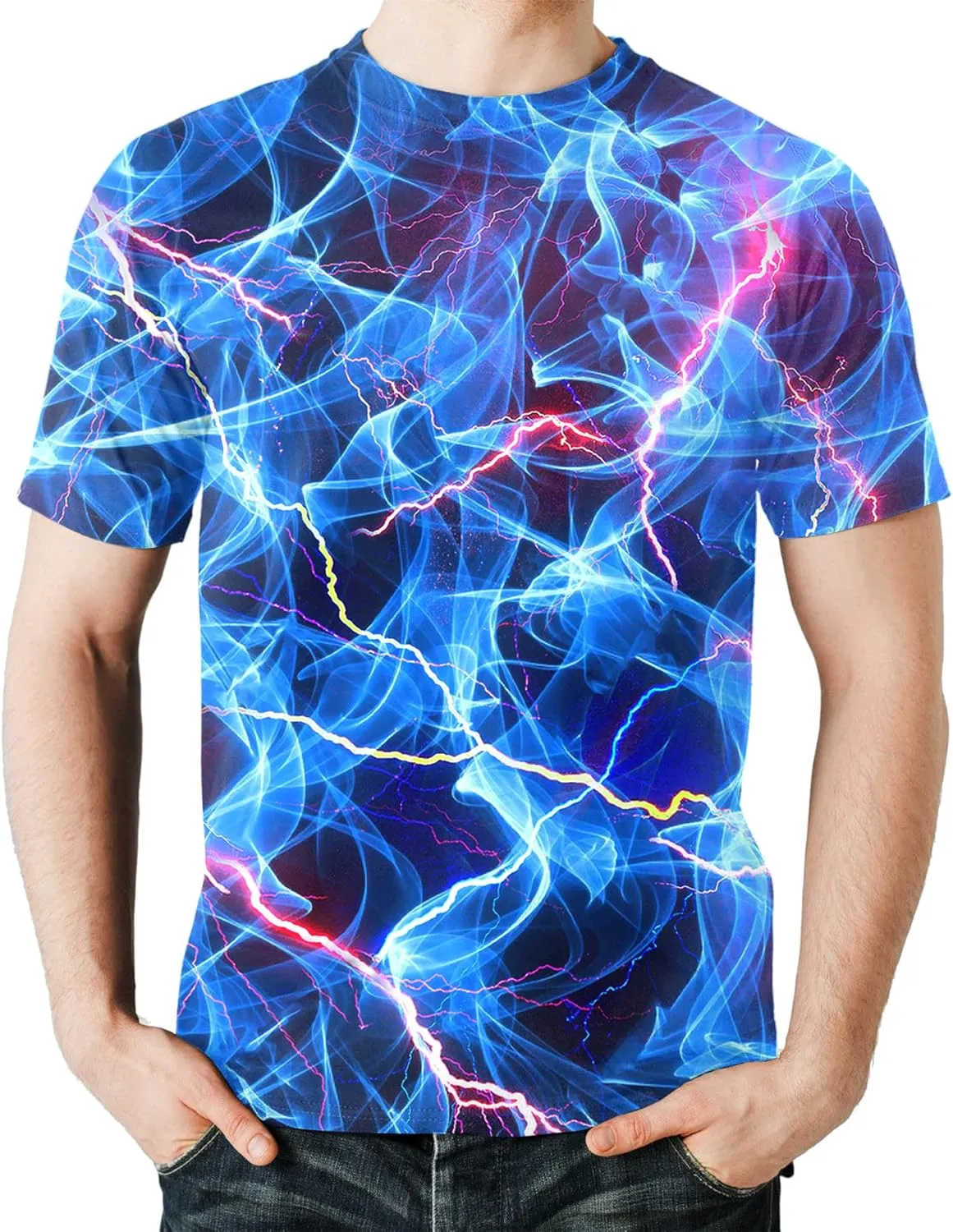 LAIDIPAS Unisex T-Shirt for Men and Women 3D Graphic Tee Adult Novelty Shirt Size S-XXL