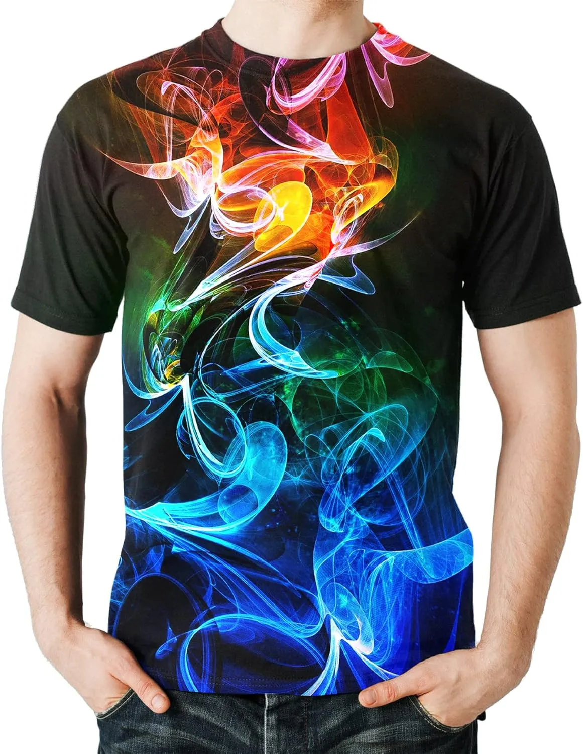 LAIDIPAS Unisex T-Shirt for Men and Women 3D Graphic Tee Adult Novelty Shirt Size S-XXL