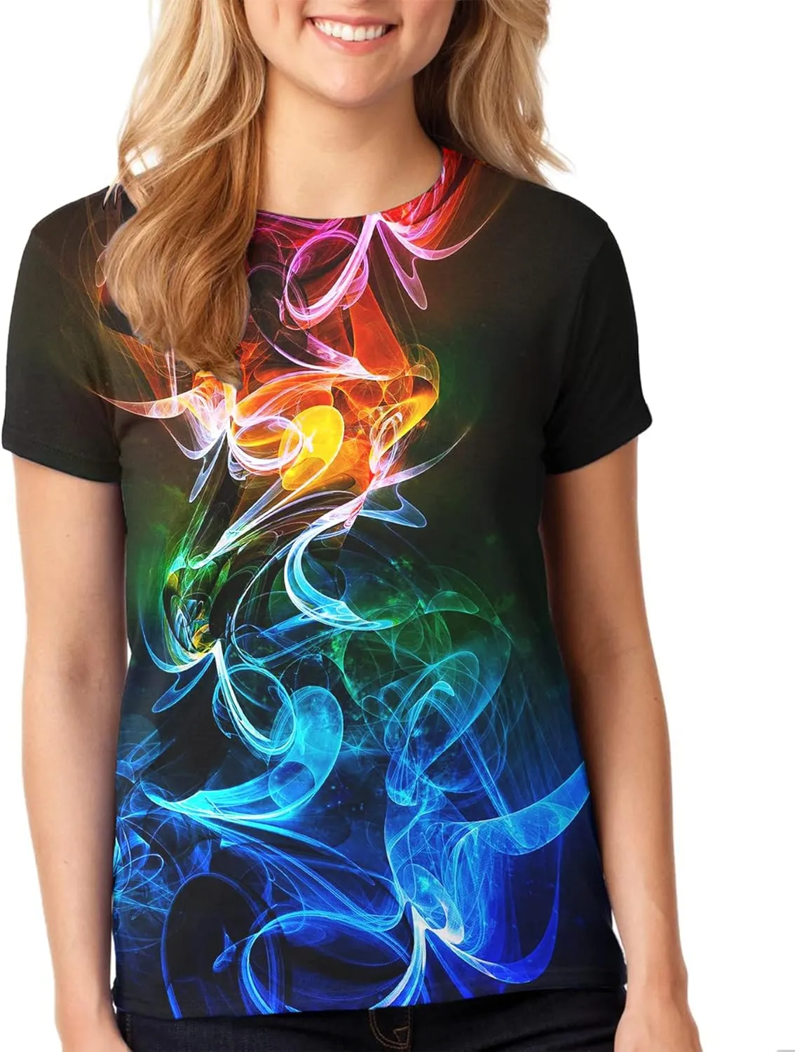 LAIDIPAS Unisex T-Shirt for Men and Women 3D Graphic Tee Adult Novelty Shirt Size S-XXL