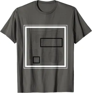 Minimalist abstract geometric graphic T-Shirt