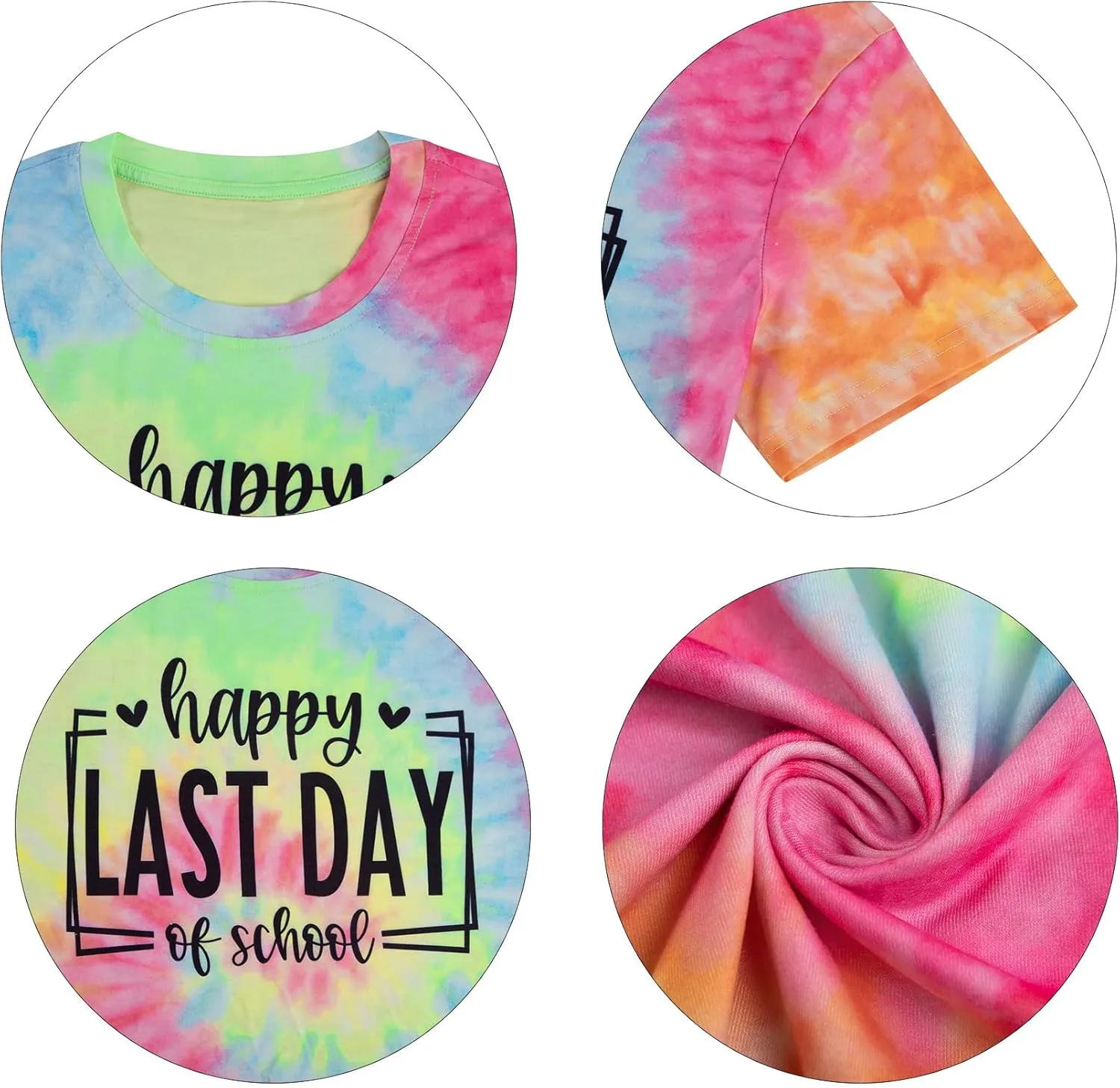 MNLYBABY Happy Last Day of School Shirt Women Teachers Shirt School Graduation Tee Appreciation Gift Teacher Life Top