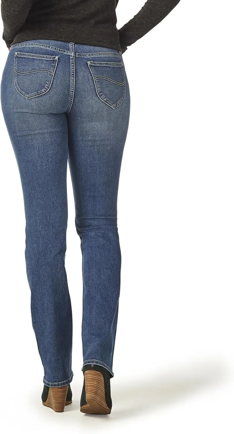 Riders by Lee Indigo Women's Midrise Straight Leg Jean