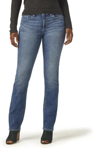 Riders by Lee Indigo Women's Midrise Straight Leg Jean