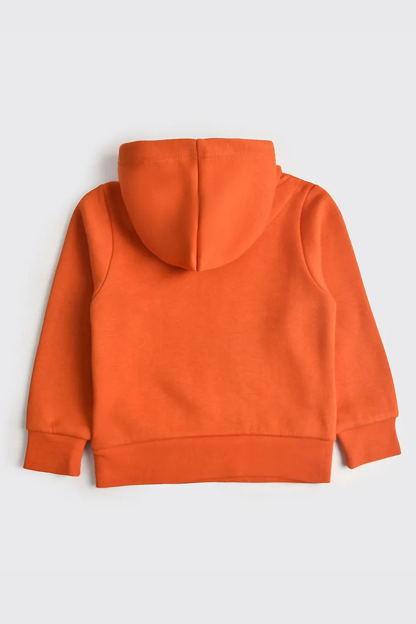 Rust Fleece Hoodie