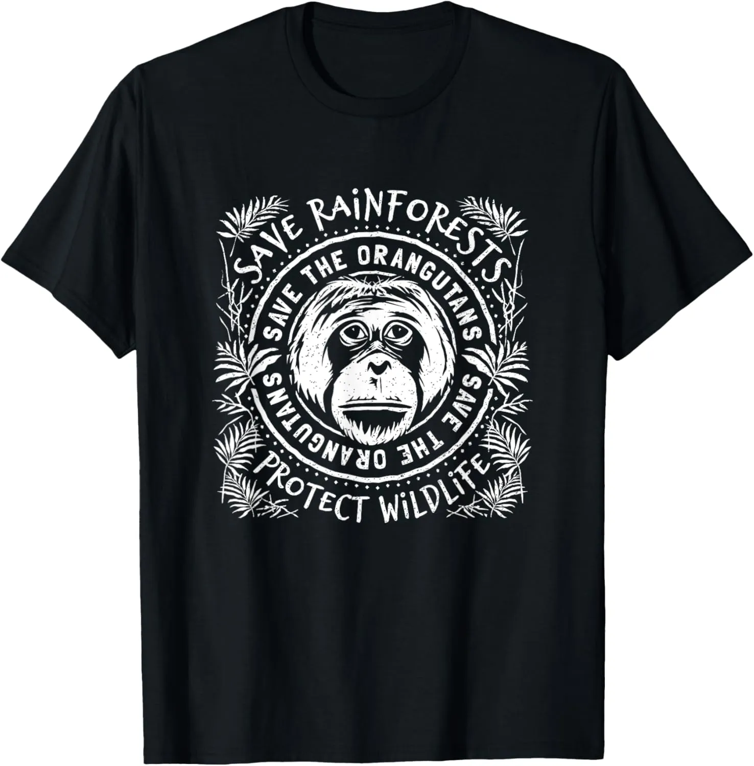 Save The Orangutan - Protect Rainforest Wildlife T-Shirt