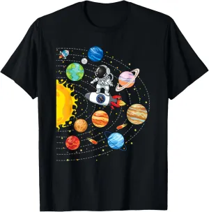 Solar System Planets Science Space Astronaut Universe Galaxy T-Shirt