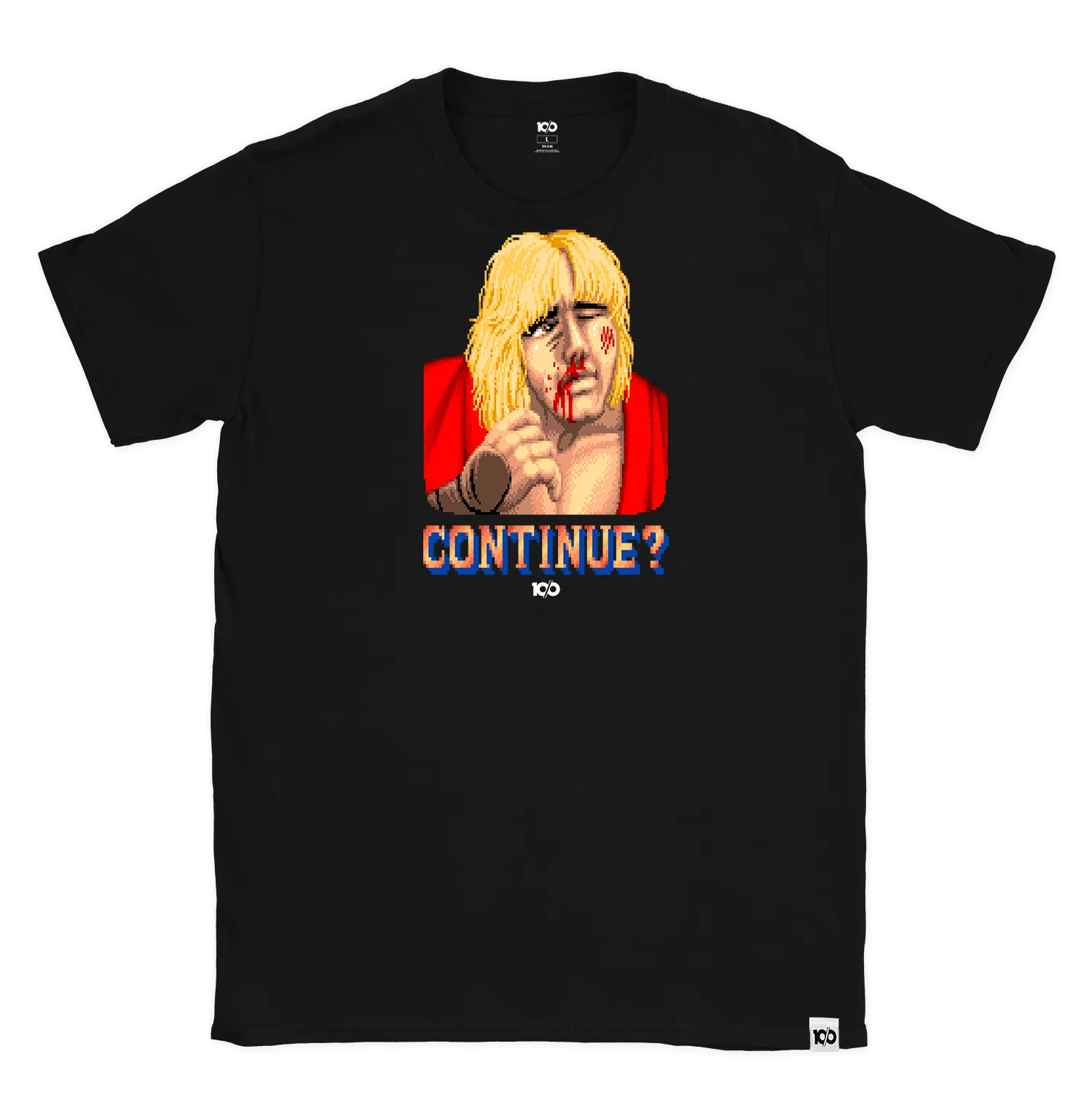 STREET FIGHTER 'Continue? Ken' t-shirt - Black