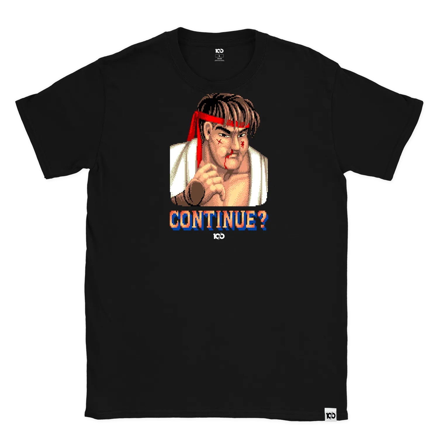 STREET FIGHTER 'Continue? Ryu' t-shirt - Black