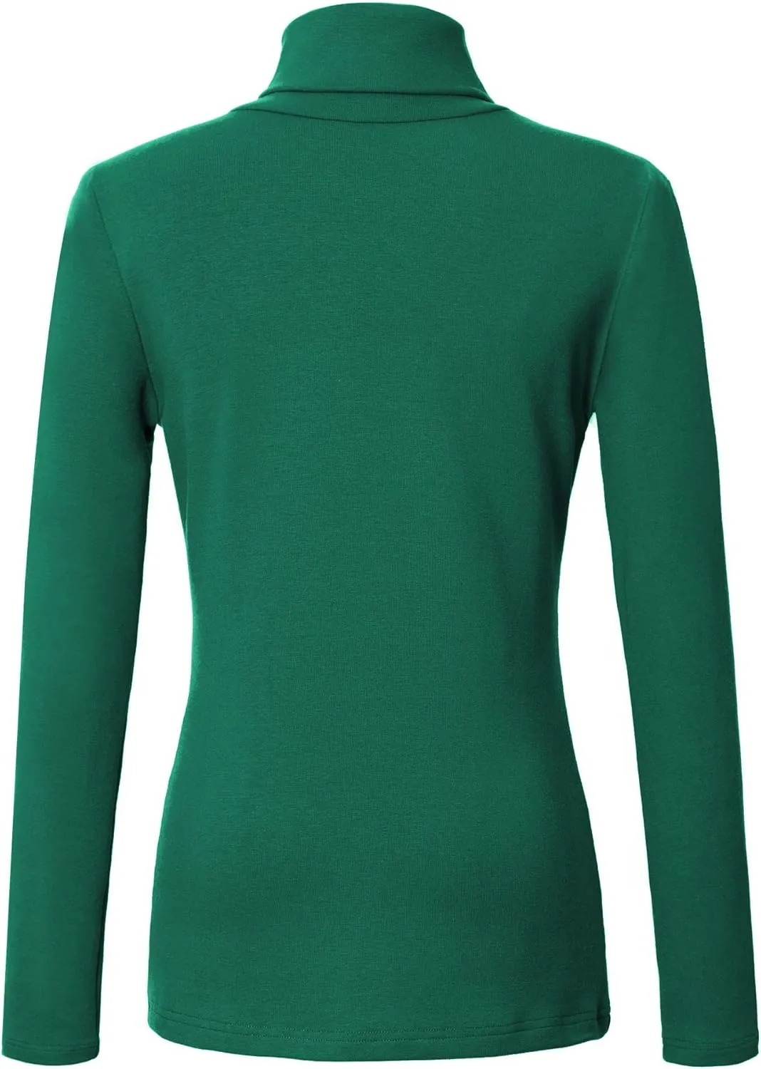 Urban CoCo Women's Long Sleeve Turtleneck Slim Fitted T Shirts Basic Stretch Tee Tops