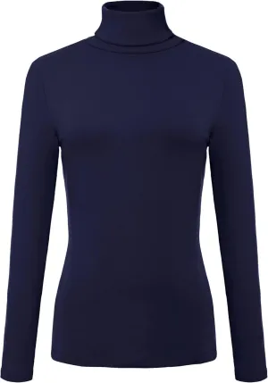 Urban CoCo Women's Long Sleeve Turtleneck Slim Fitted T Shirts Basic Stretch Tee Tops