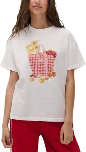 Women Y2K Oversized Graphic Tshirt Short Sleeve Aesthetic Floral Loose Fit Tees Teen Girl Summer Coastal Baggy Tops