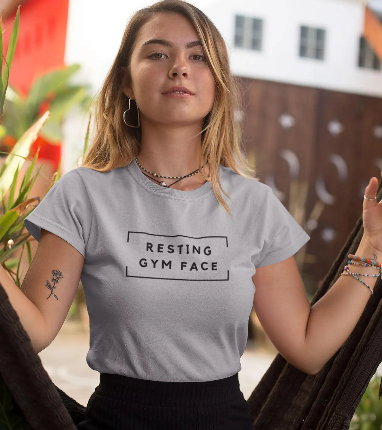 Women's RESTING GYM FACE T-Shirt