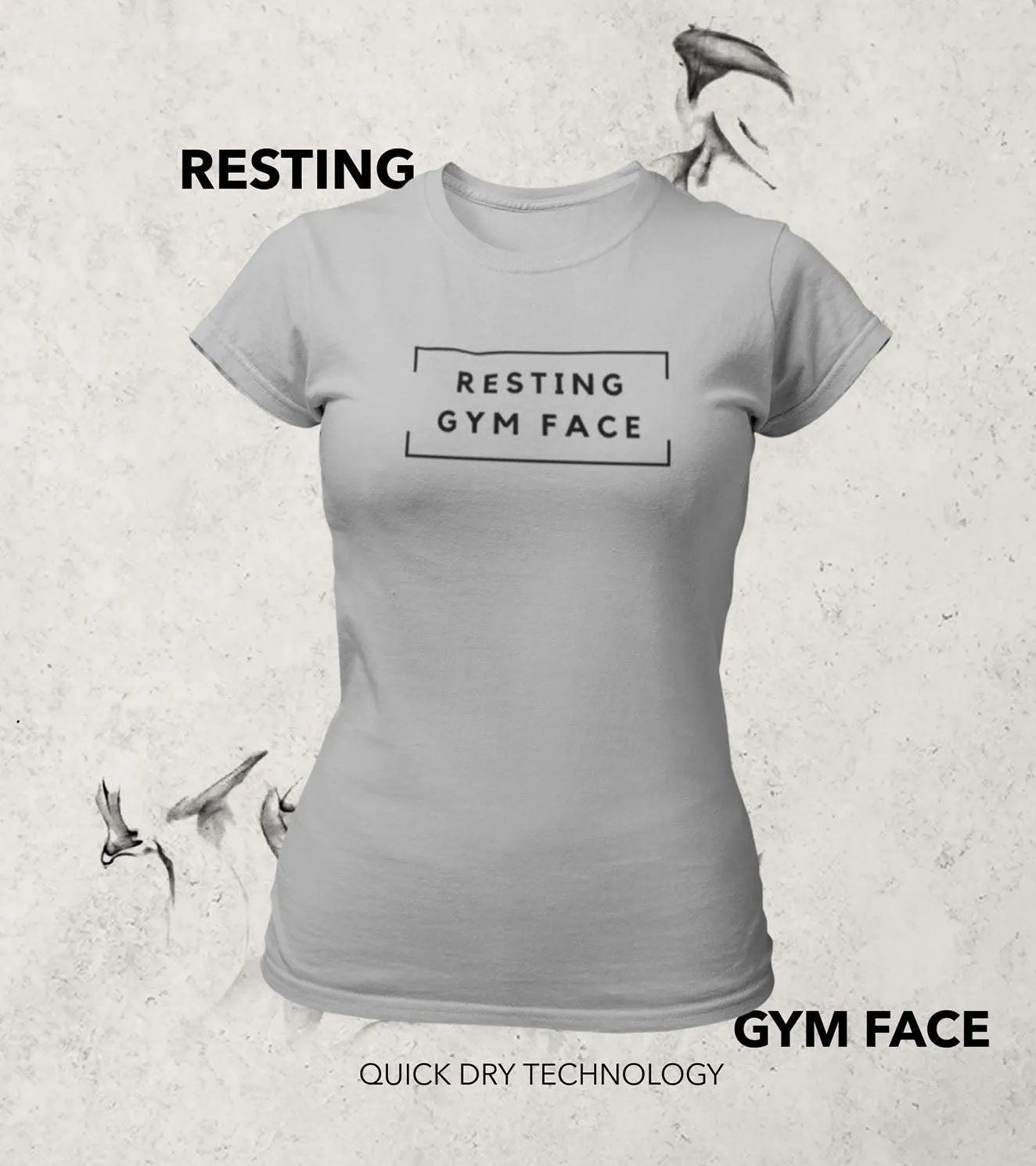 Women's RESTING GYM FACE T-Shirt