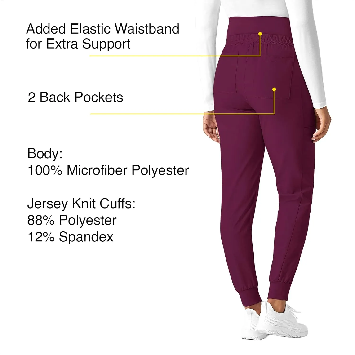 WonderWink Women's Maternity Jogger Scrub Pant